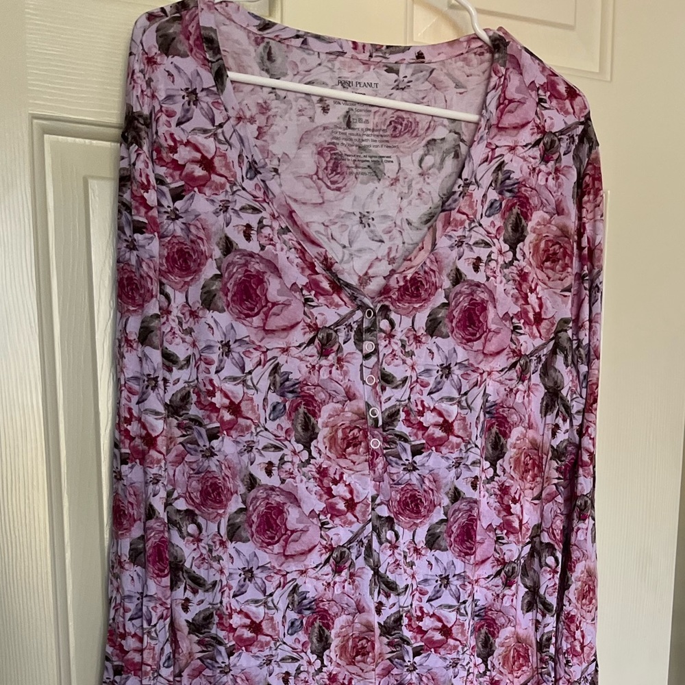 Posh Peanut Maternity/Nursing maxi dress